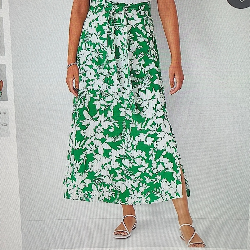 Ann Taylor, floral tie waist skirt- 14T